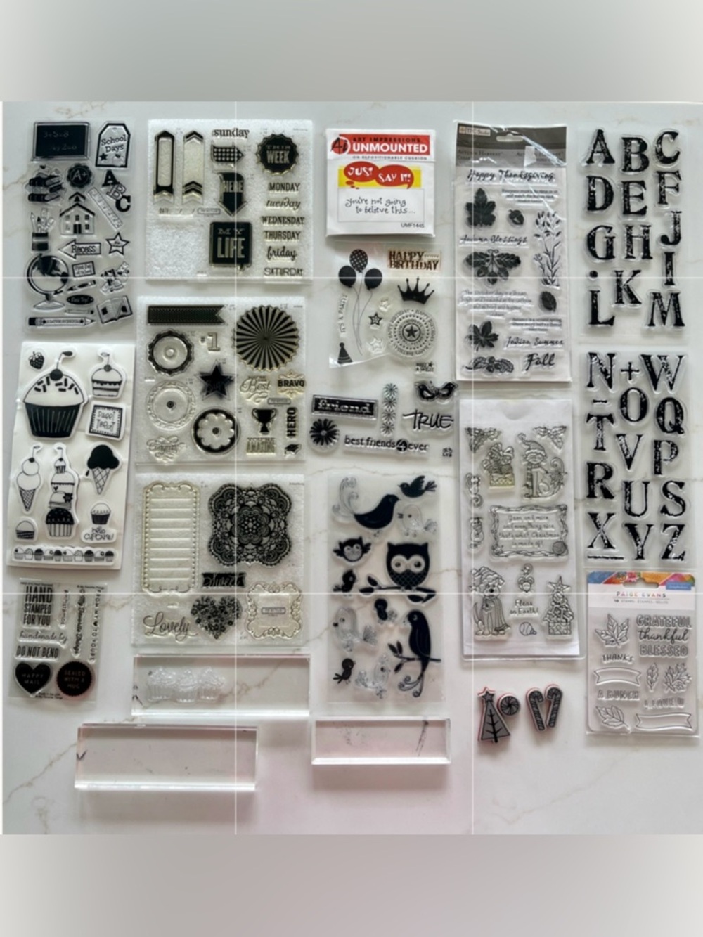 Unmounted stamp lot